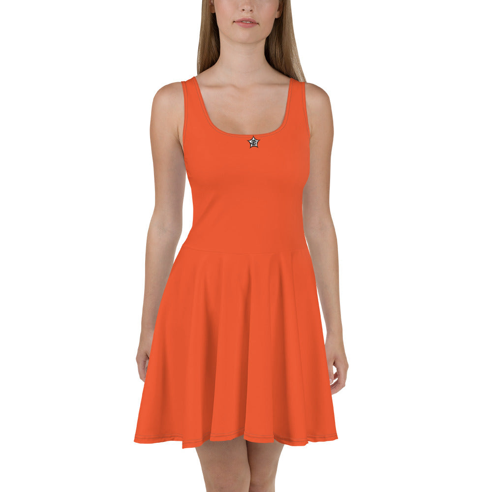 supa orange Skater Dress