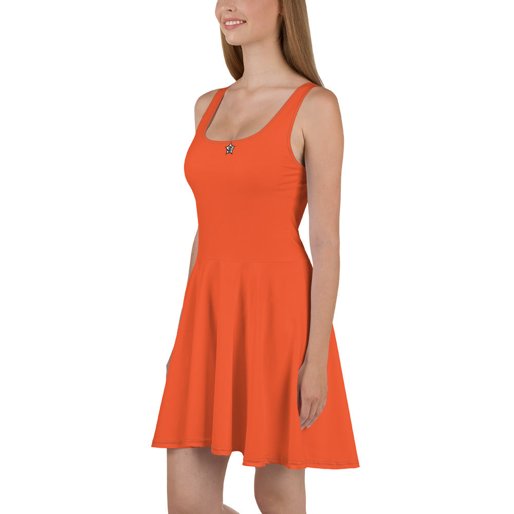 supa orange Skater Dress