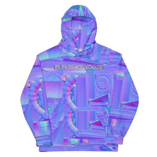 super  neon purple 4 Unisex Hoodie