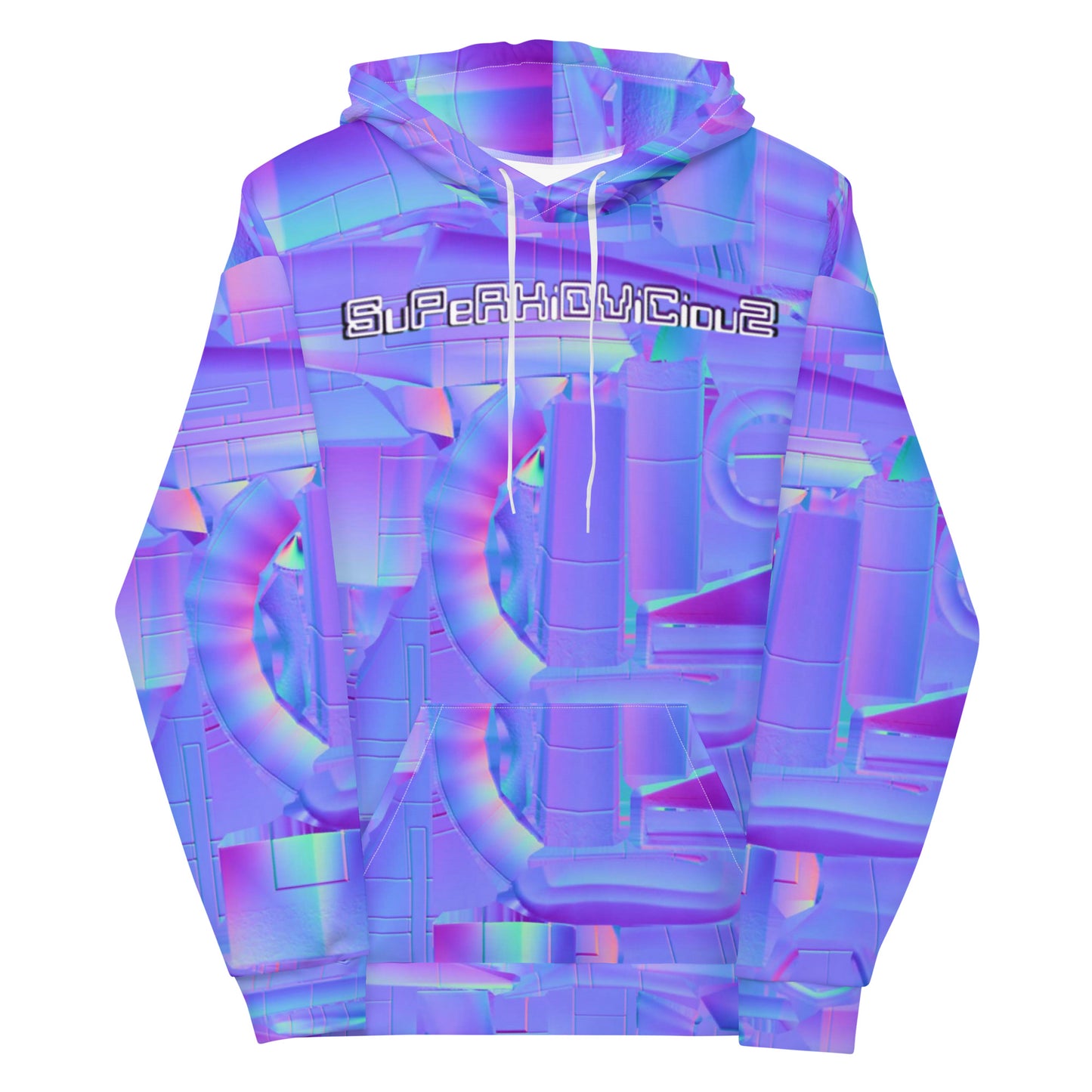 super  neon purple 4 Unisex Hoodie