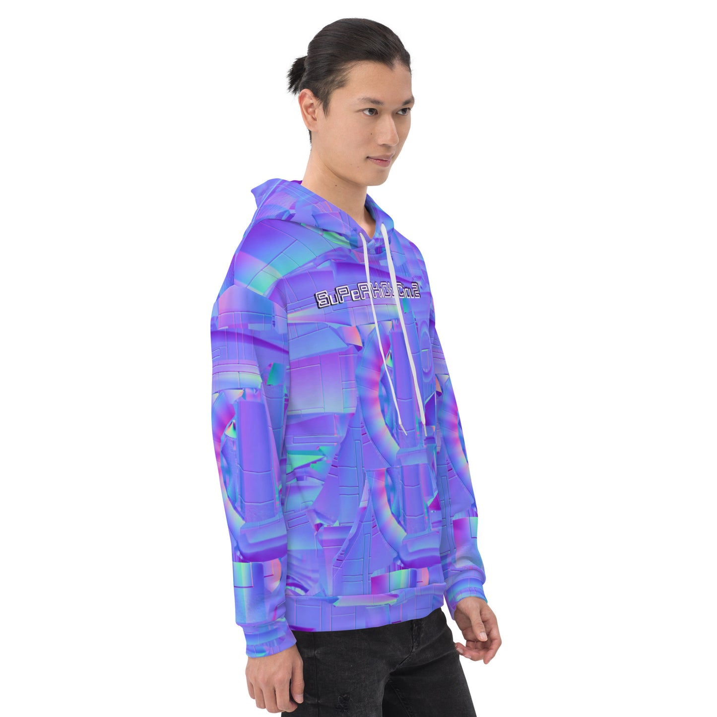 super  neon purple 4 Unisex Hoodie