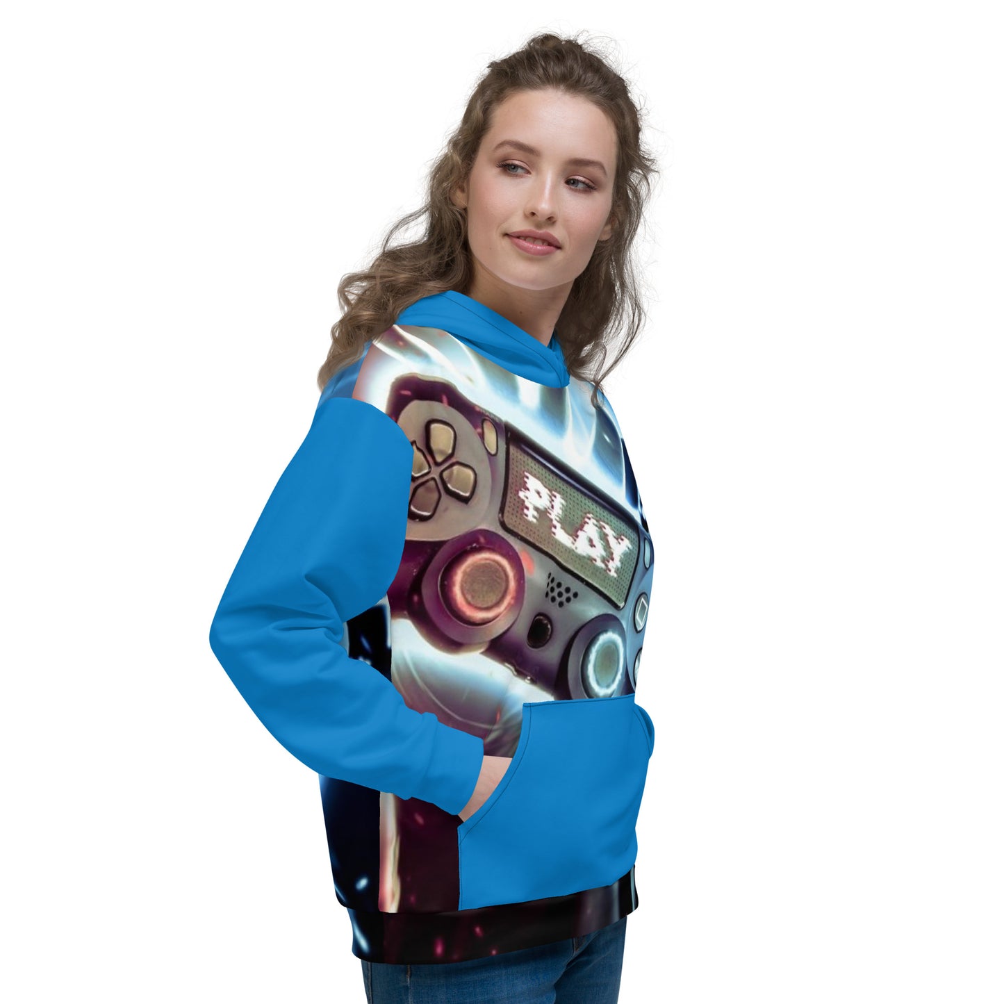 SUPA BLUE GAMER Unisex Hoodie