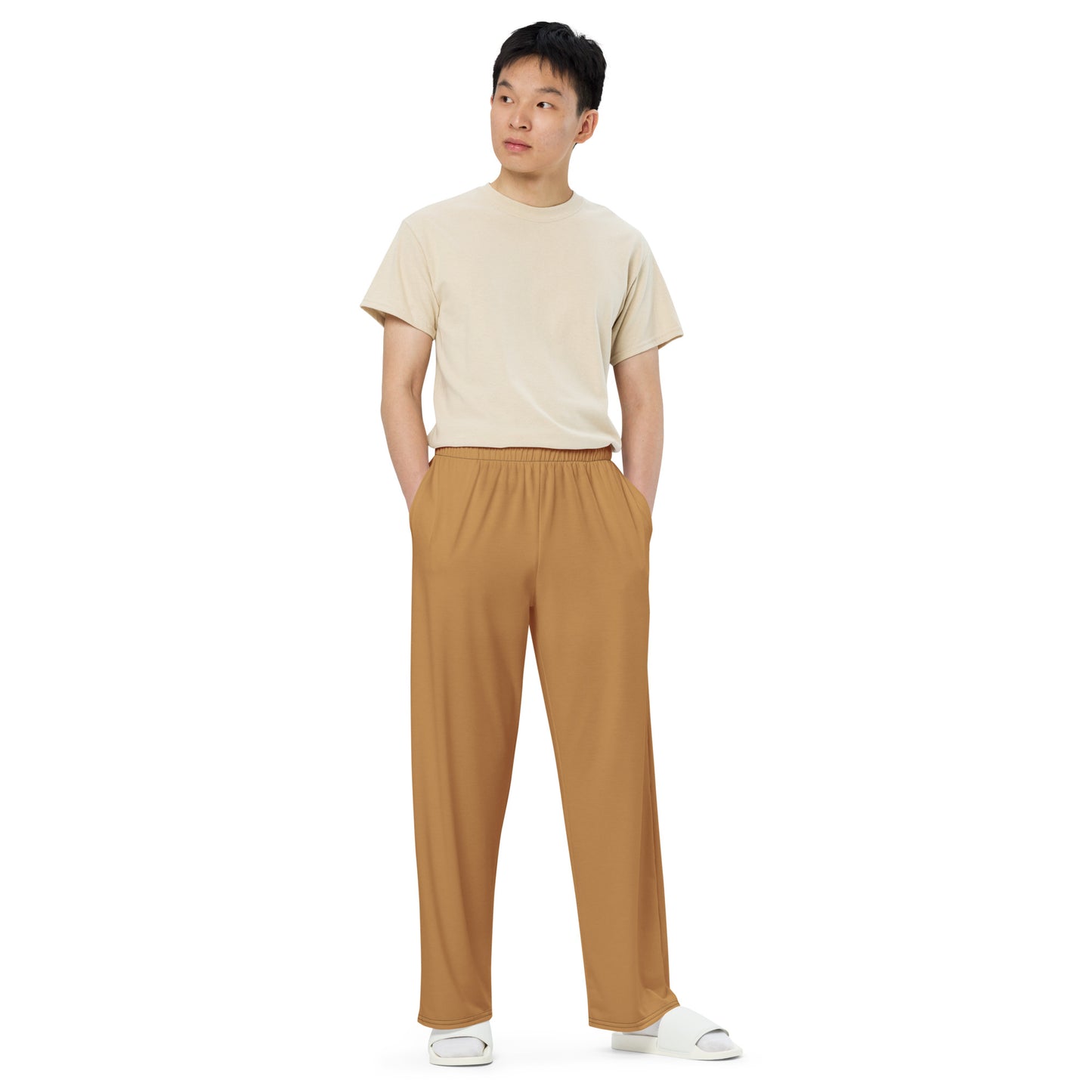 Olive Supa All-over print unisex wide-leg pants