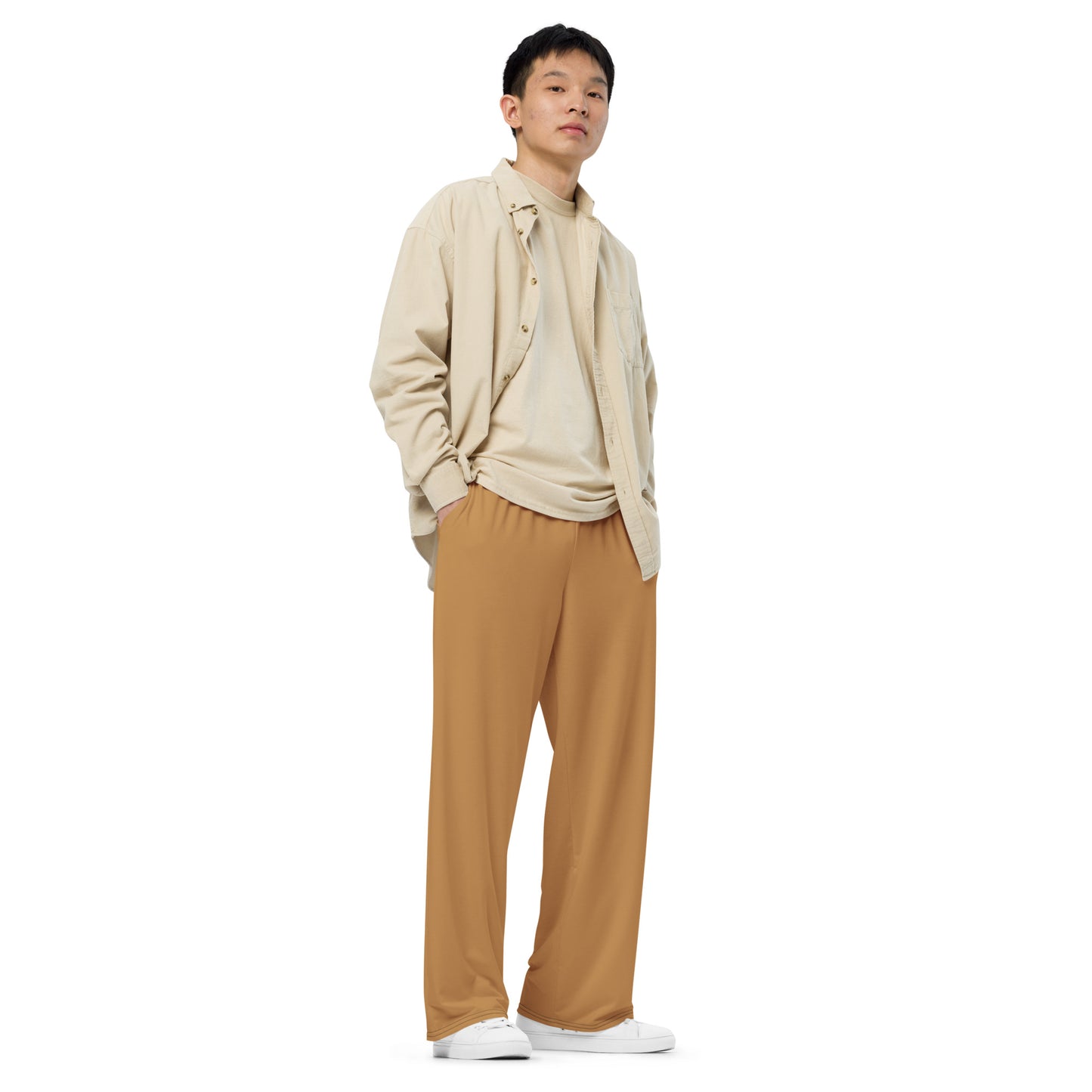 Olive Supa All-over print unisex wide-leg pants