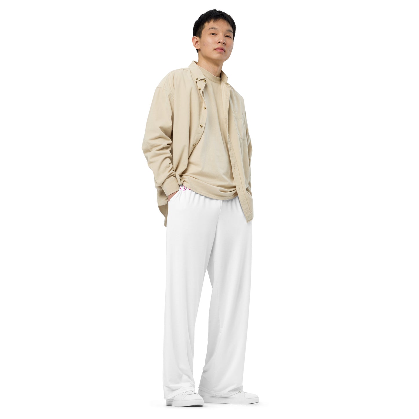 VOYEA All-over print unisex wide-leg pants