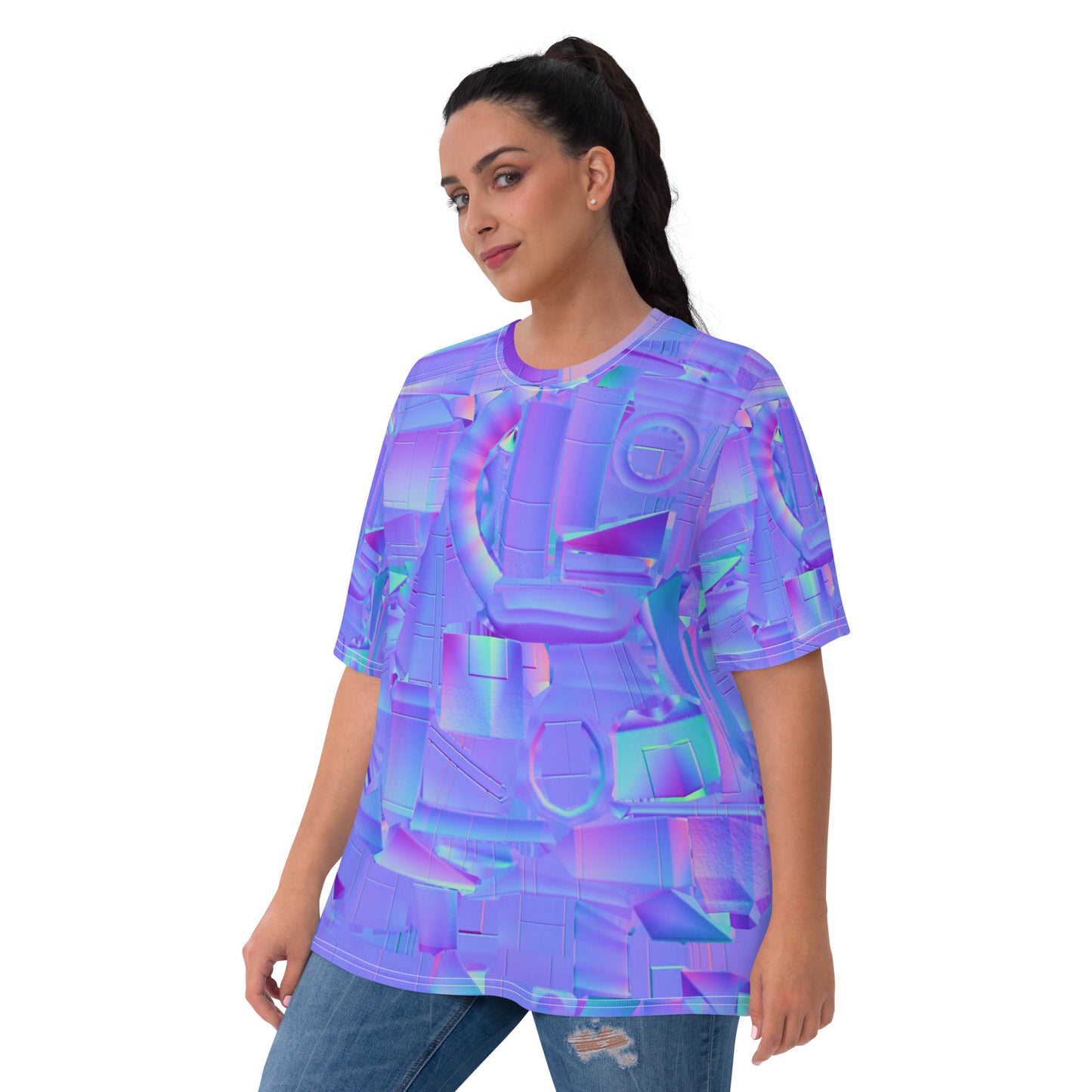 SuPeR NEOn puRPle Women's T-shirt