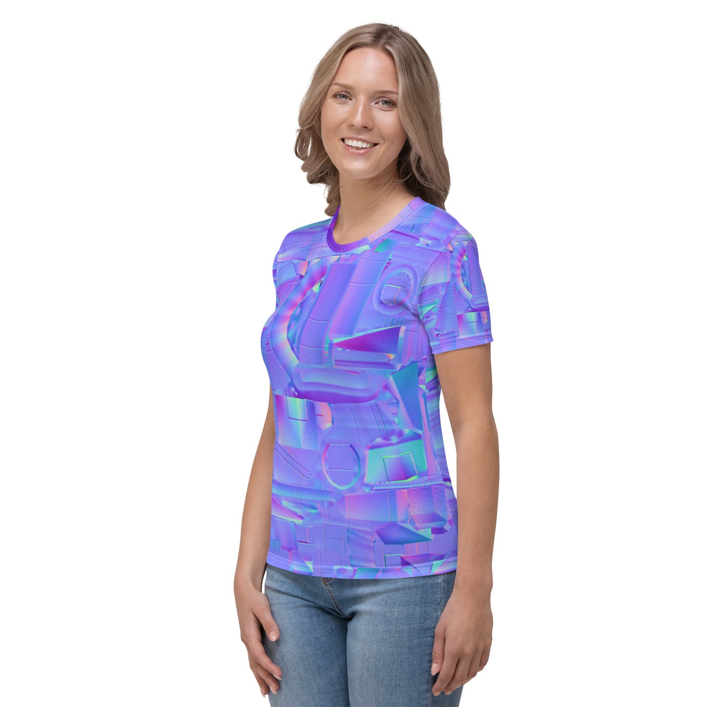 SuPeR NEOn puRPle Women's T-shirt