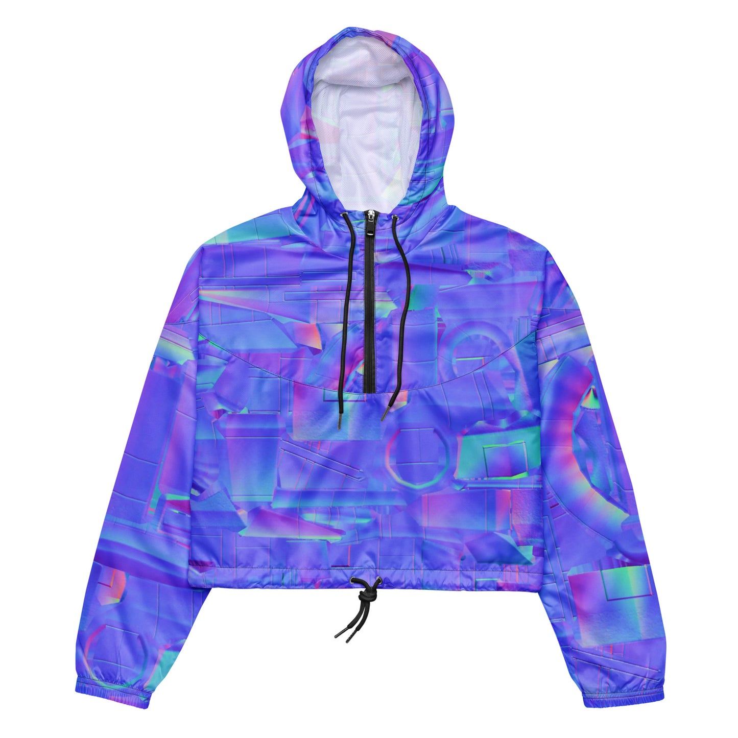 super neon  purple Women’s cropped windbreaker