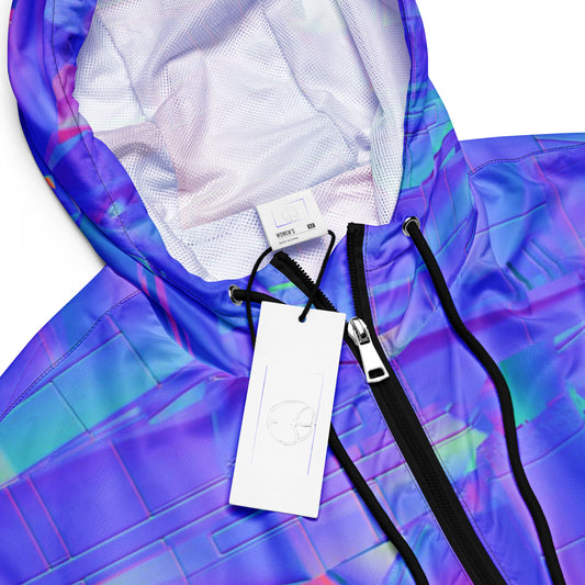 super neon  purple Women’s cropped windbreaker