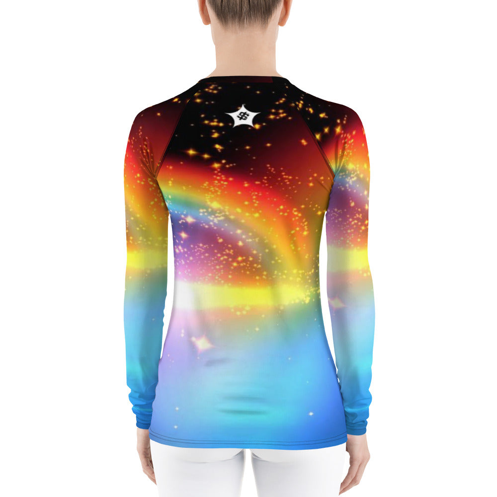 SUPA RAINBOW Women's Rash Guard