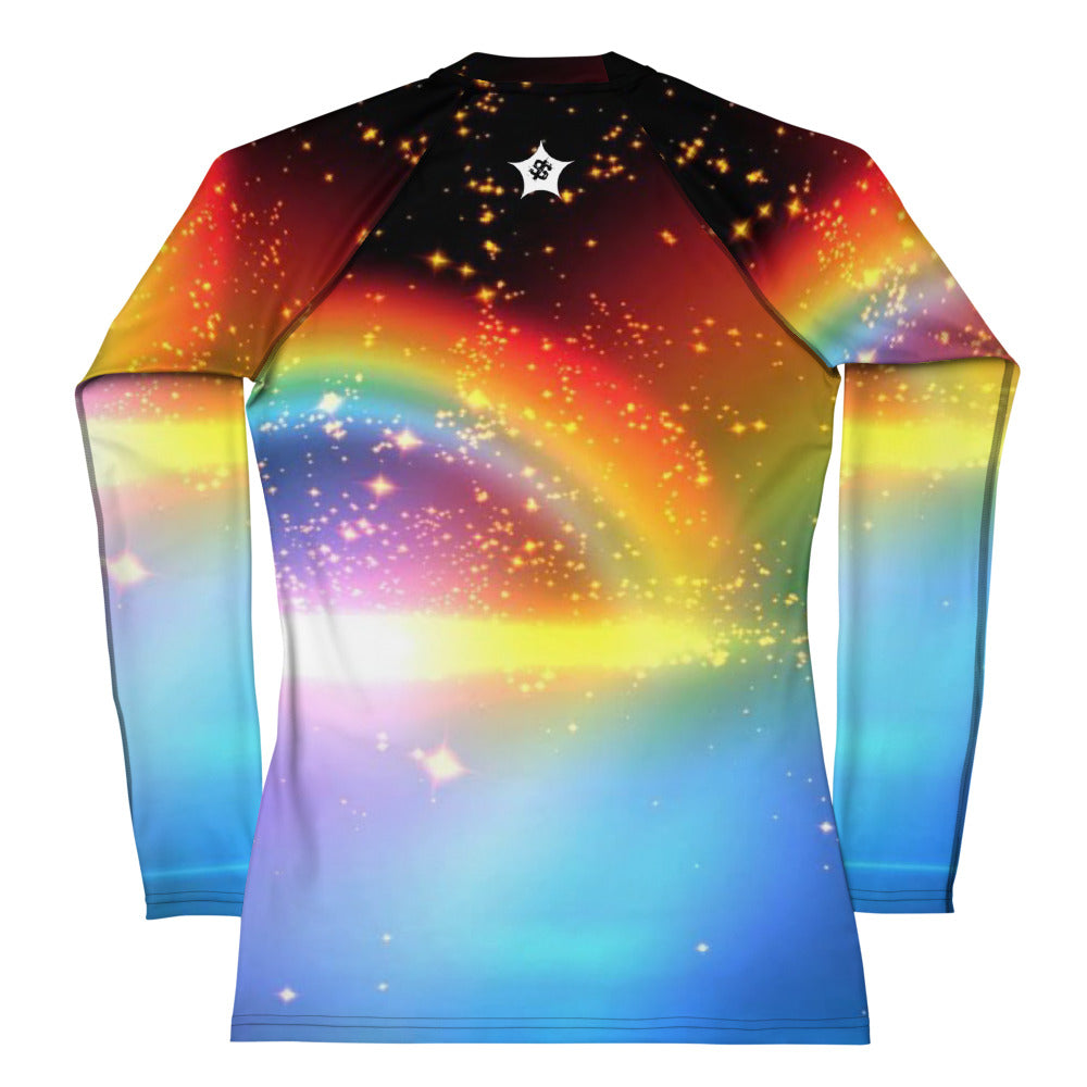 SUPA RAINBOW Women's Rash Guard