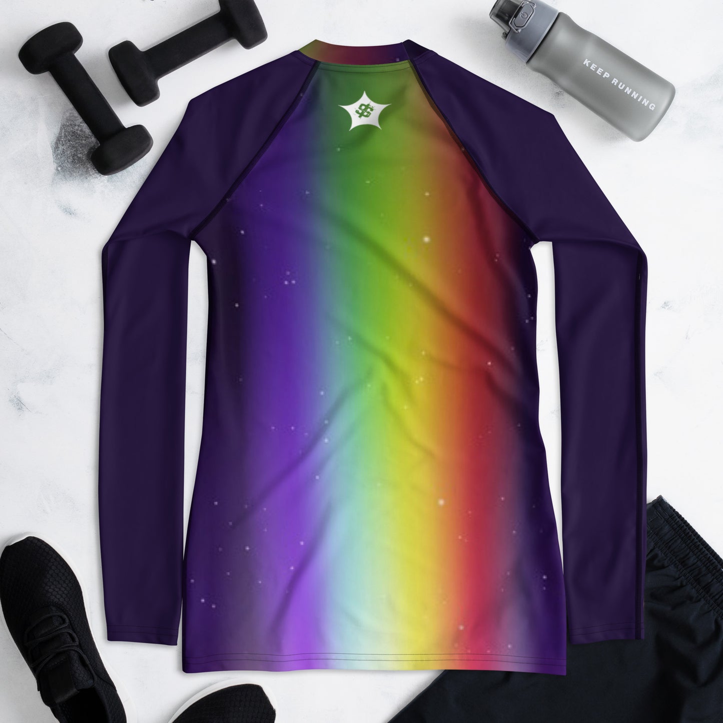 SUPA RAINBOW Women's Rash Guard