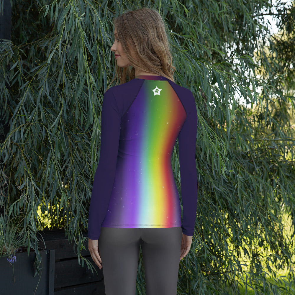 SUPA RAINBOW Women's Rash Guard