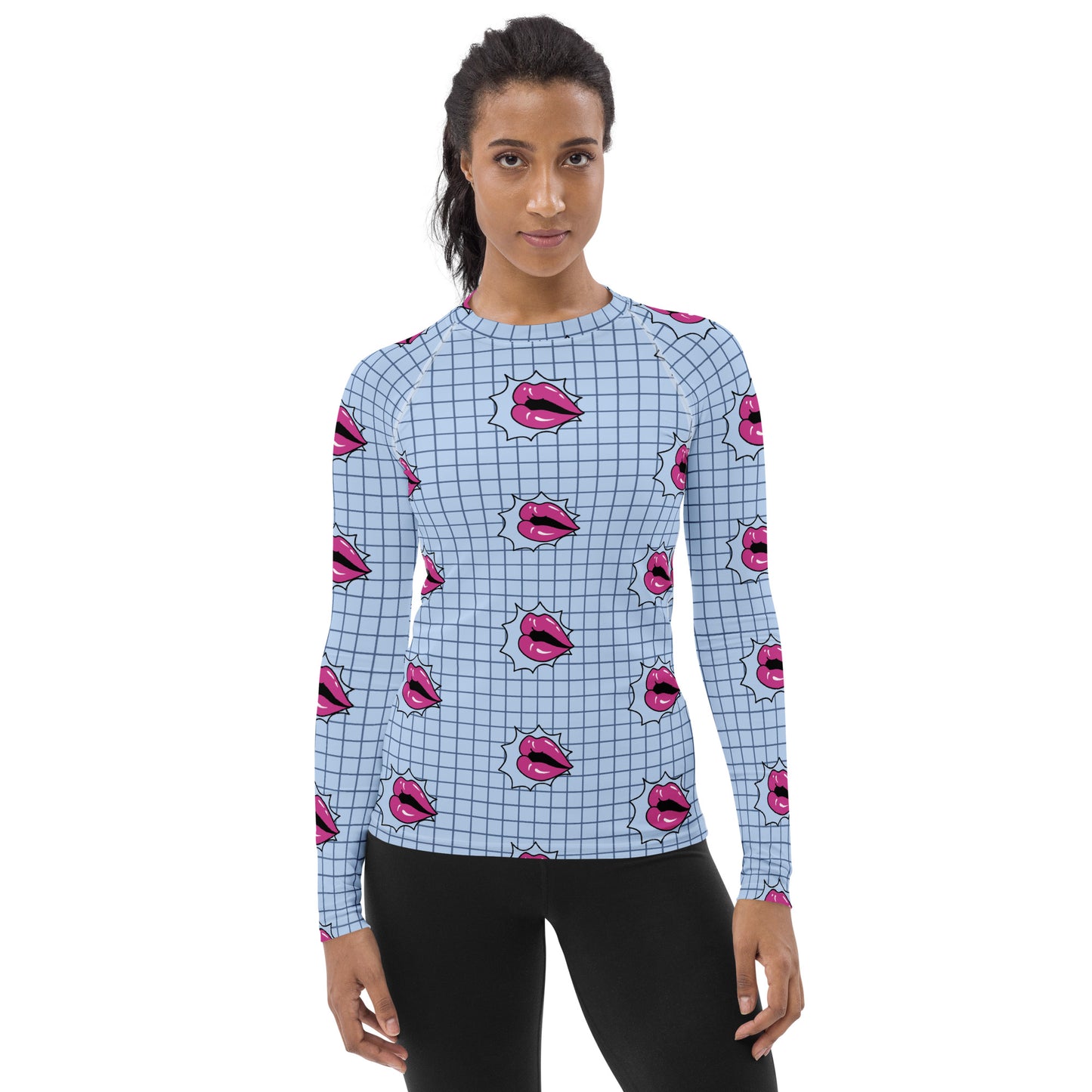 sup lips Women's Rash Guard
