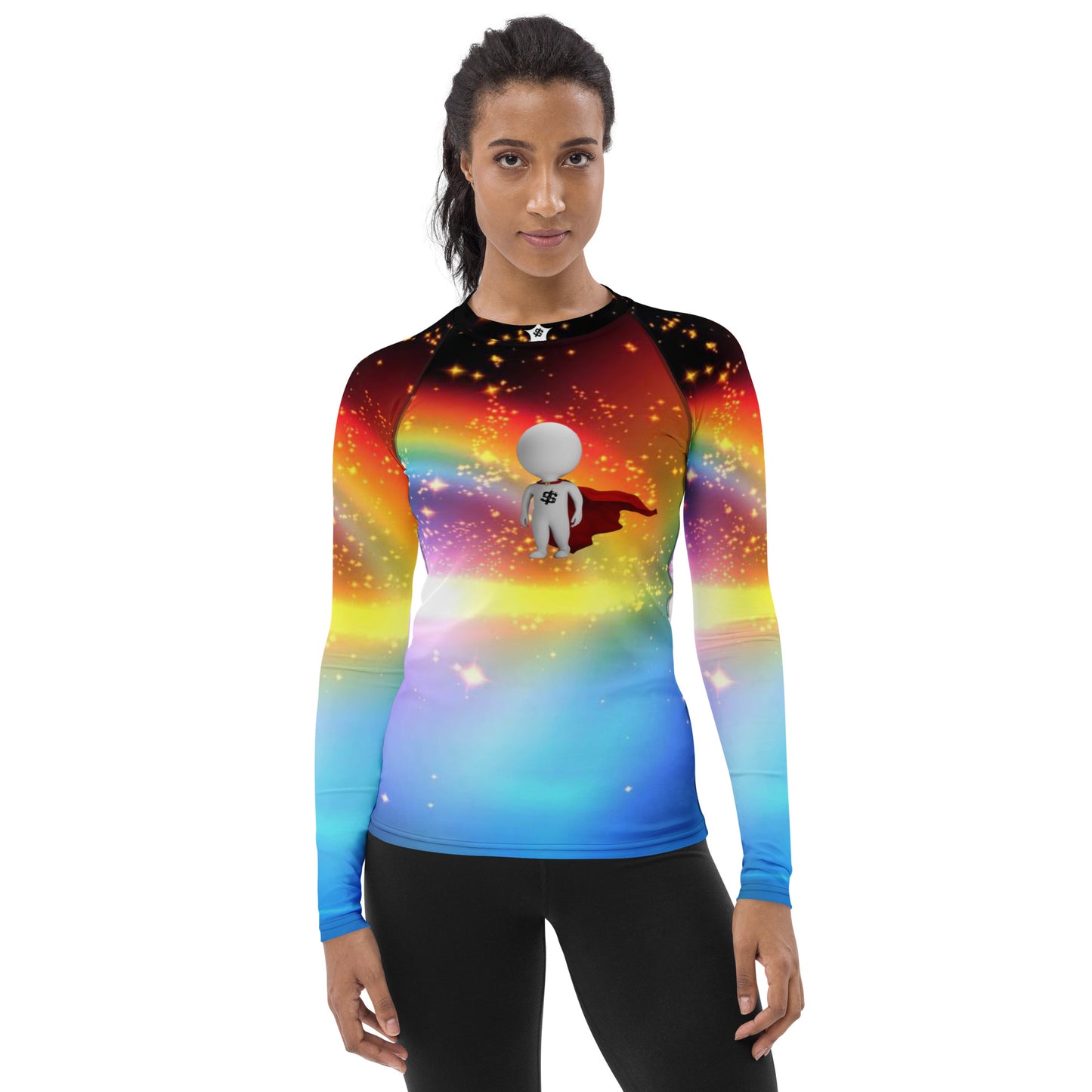 SUPA RAINBOW Women's Rash Guard