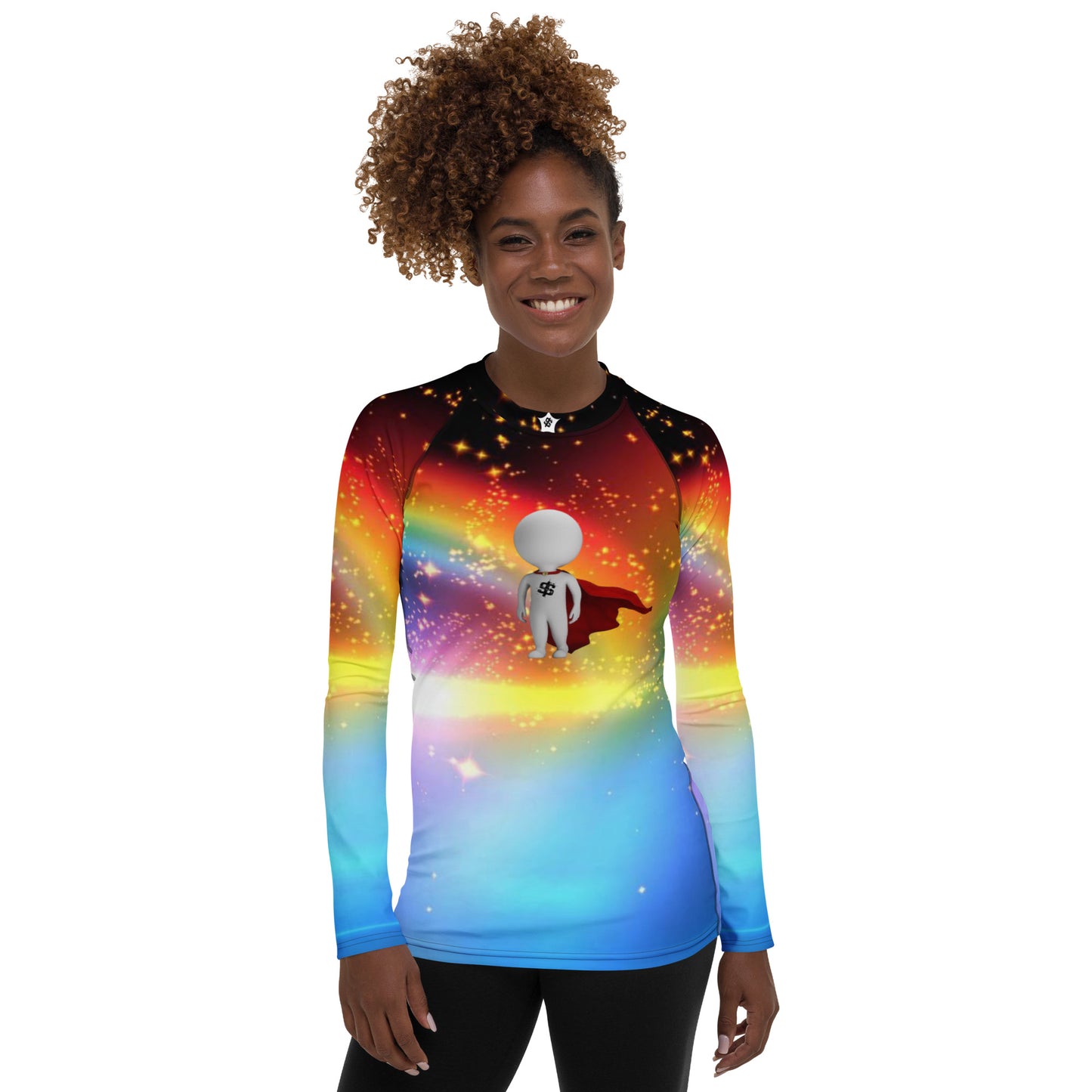 SUPA RAINBOW Women's Rash Guard