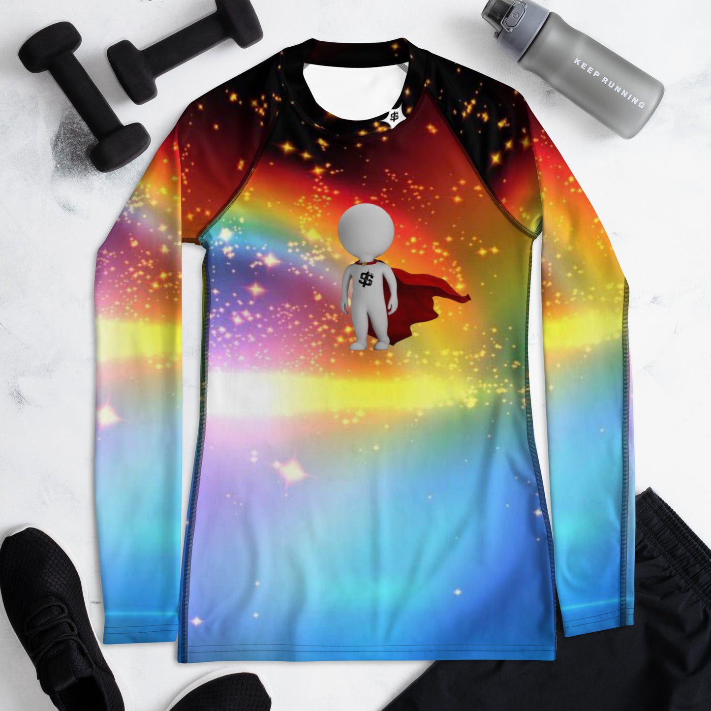 SUPA RAINBOW Women's Rash Guard