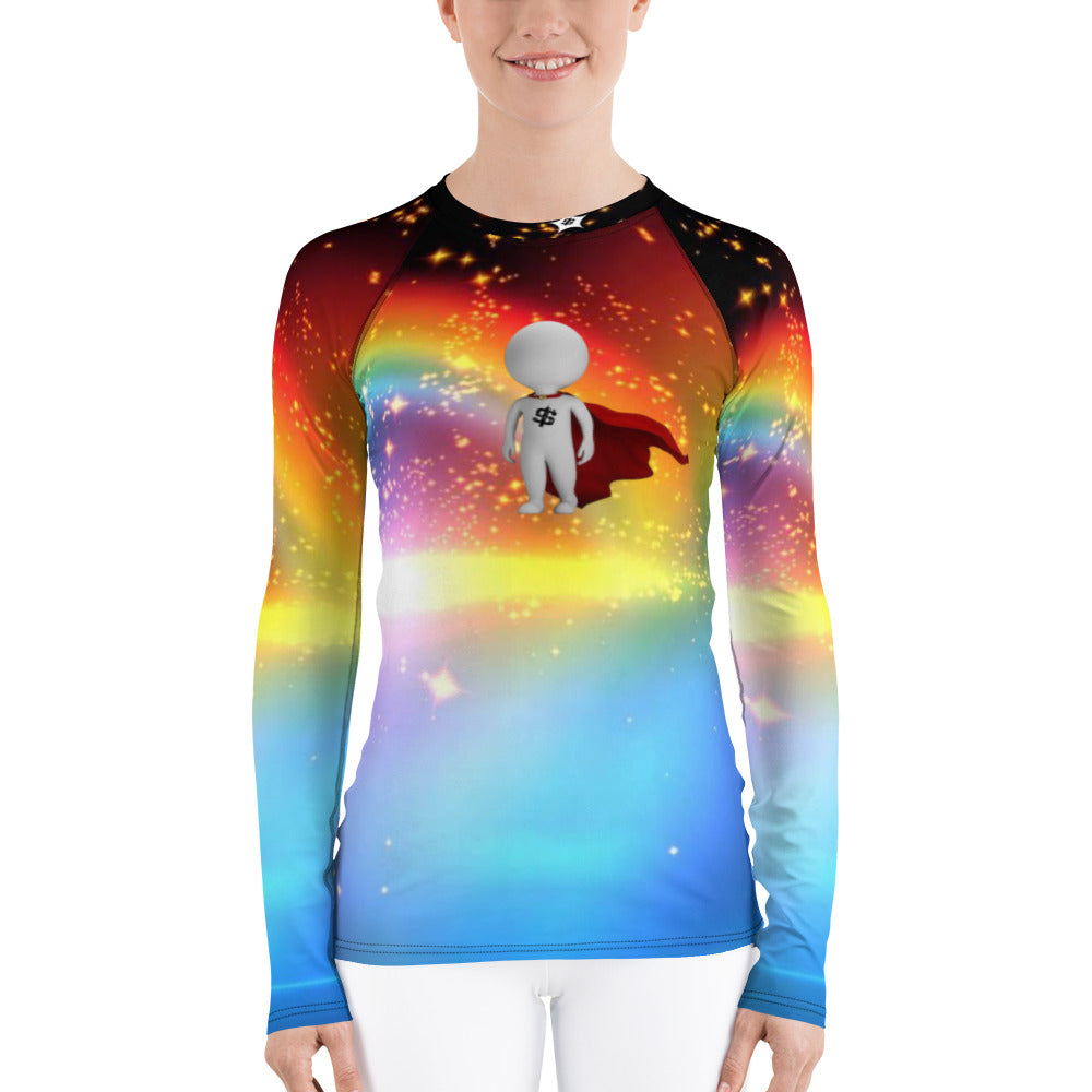 SUPA RAINBOW Women's Rash Guard