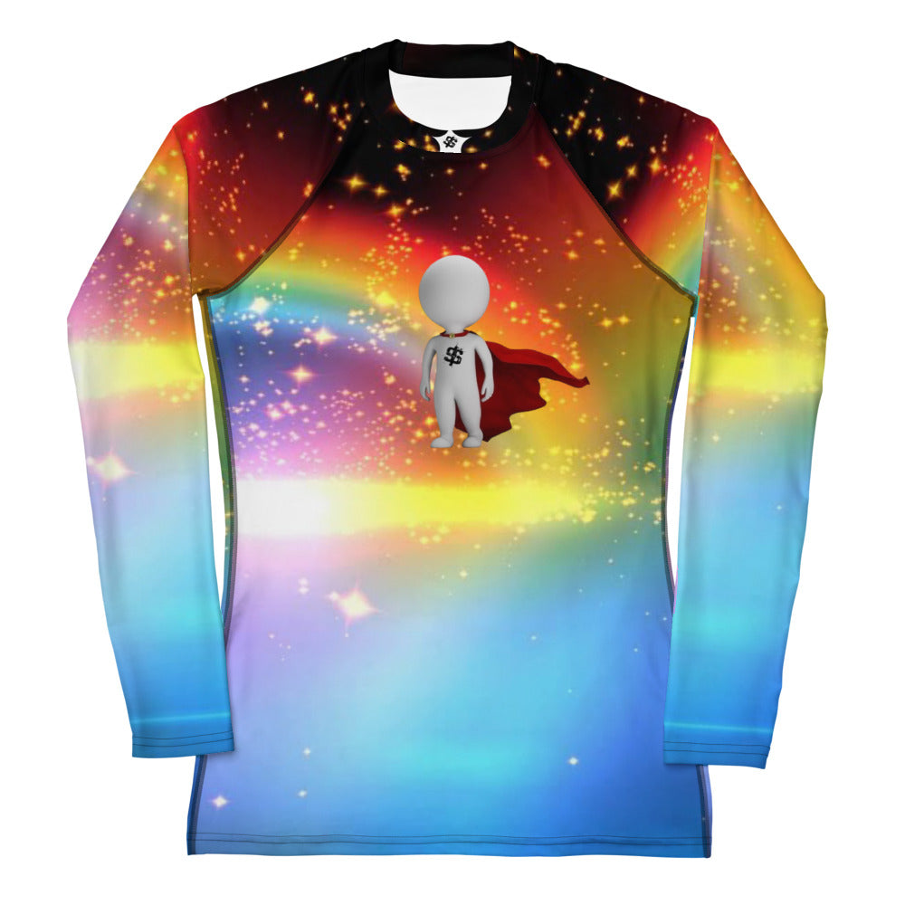 SUPA RAINBOW Women's Rash Guard
