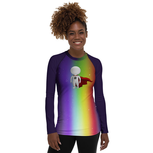 SUPA RAINBOW Women's Rash Guard