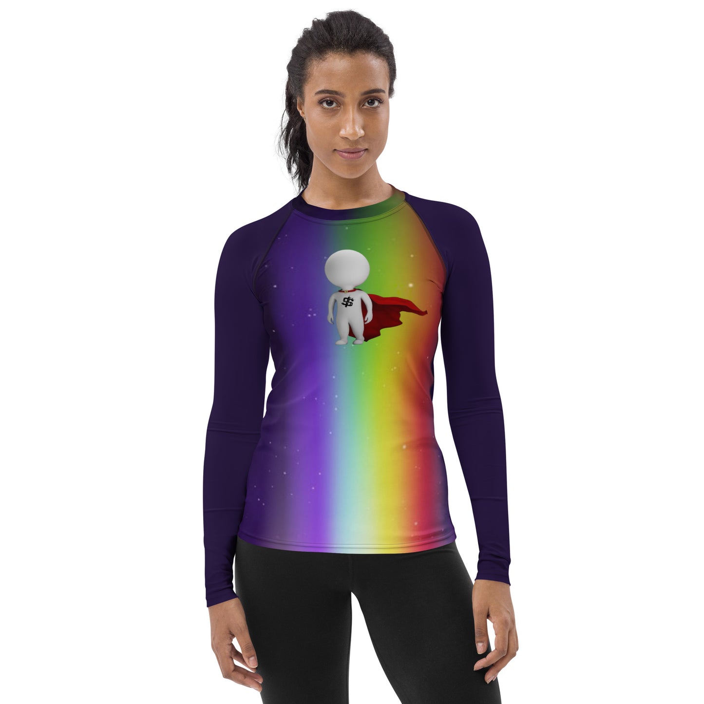 SUPA RAINBOW Women's Rash Guard