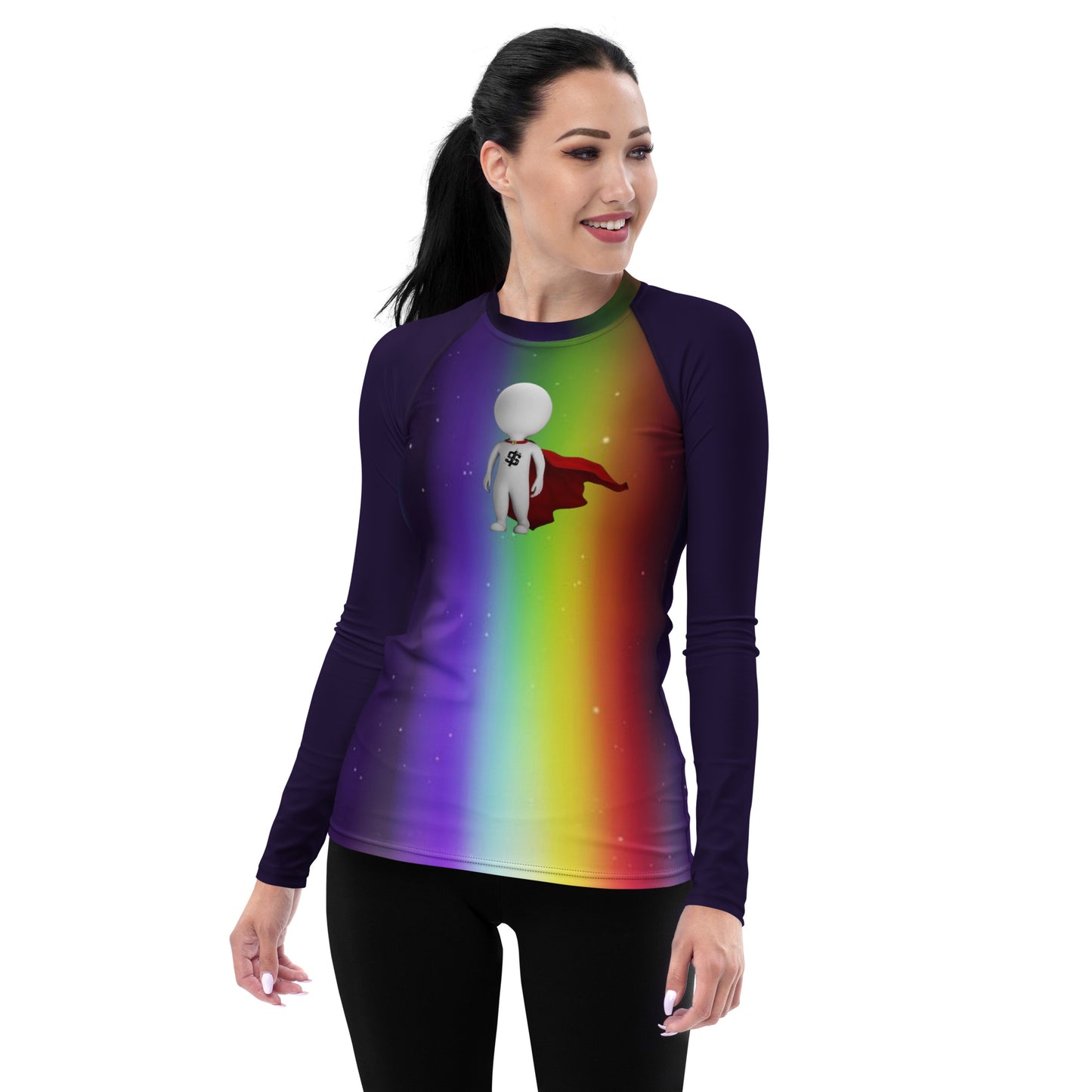 SUPA RAINBOW Women's Rash Guard