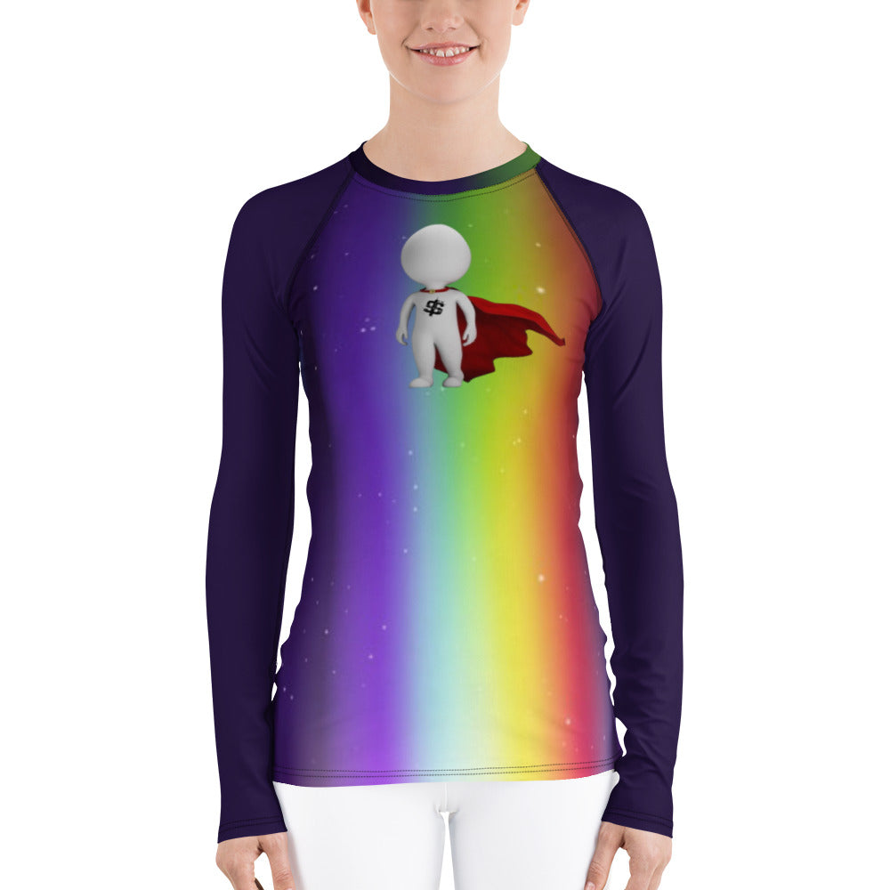 SUPA RAINBOW Women's Rash Guard