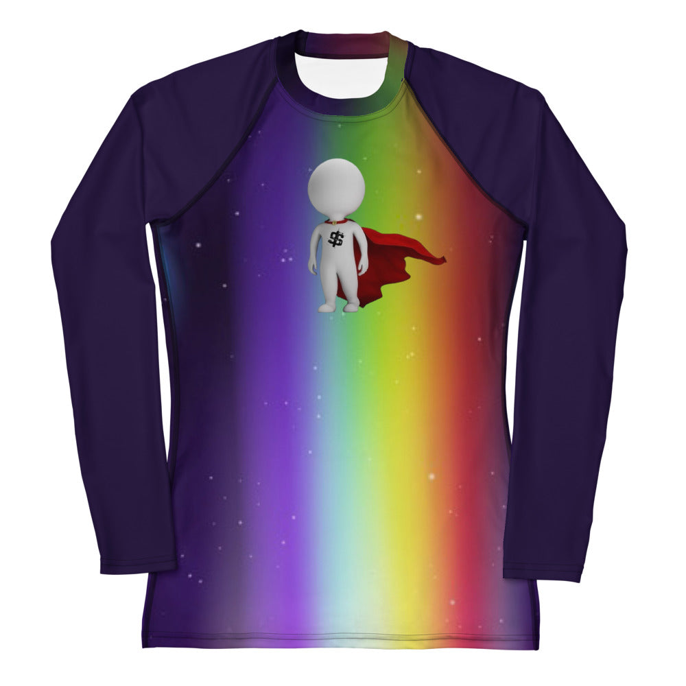 SUPA RAINBOW Women's Rash Guard