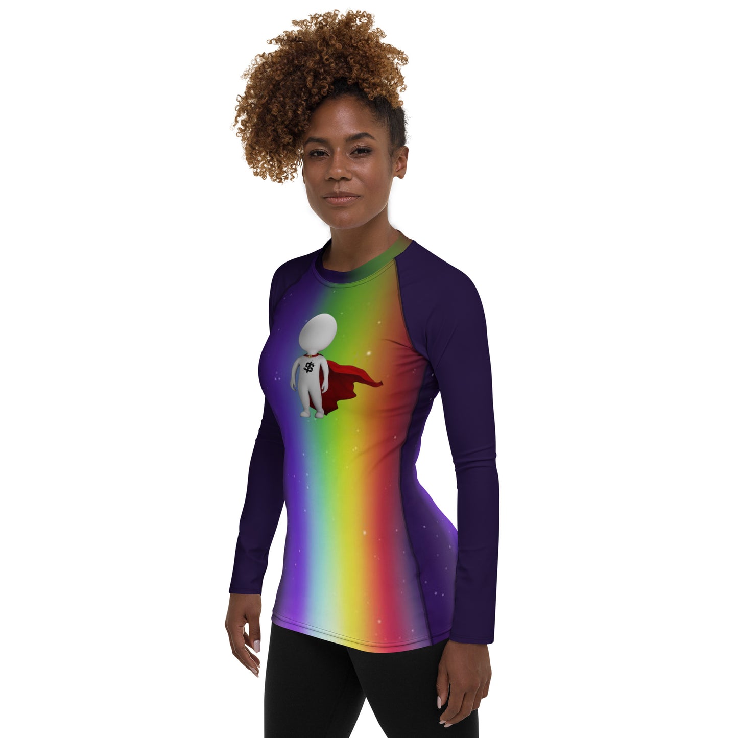 SUPA RAINBOW Women's Rash Guard