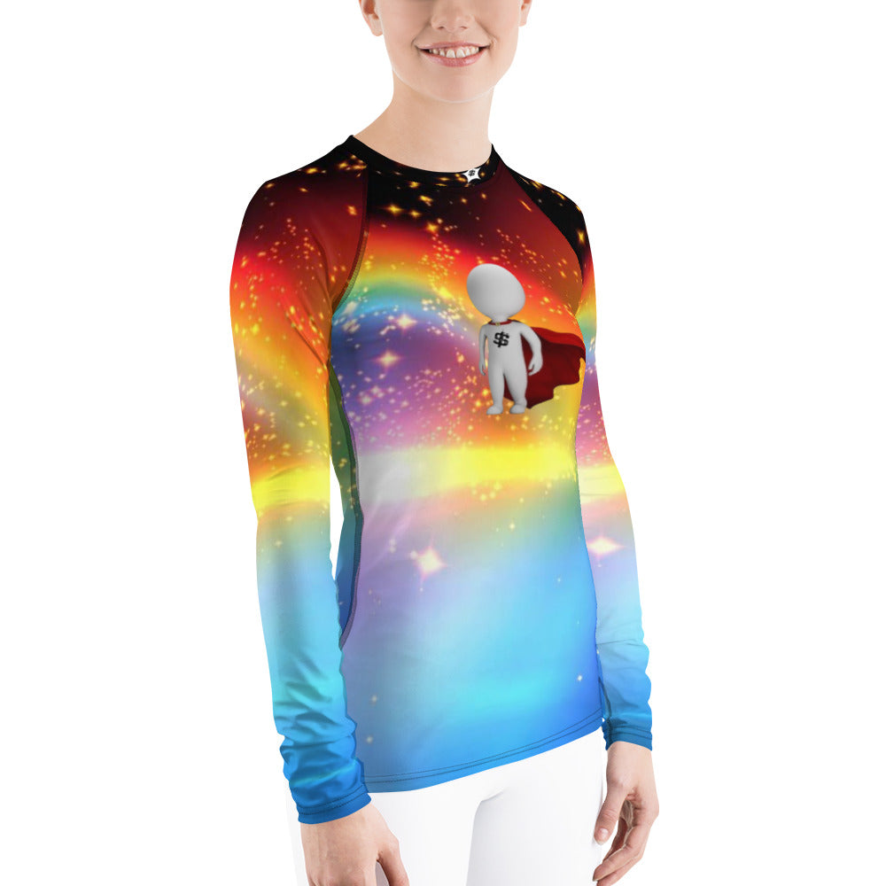 SUPA RAINBOW Women's Rash Guard