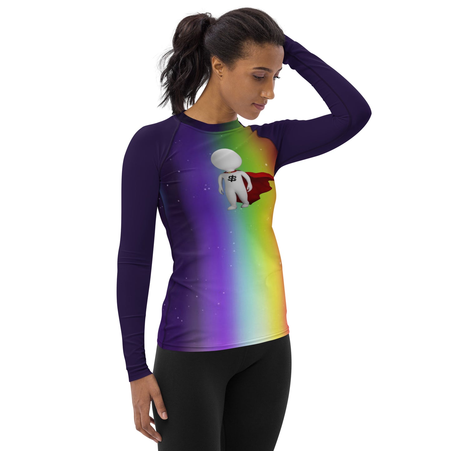 SUPA RAINBOW Women's Rash Guard