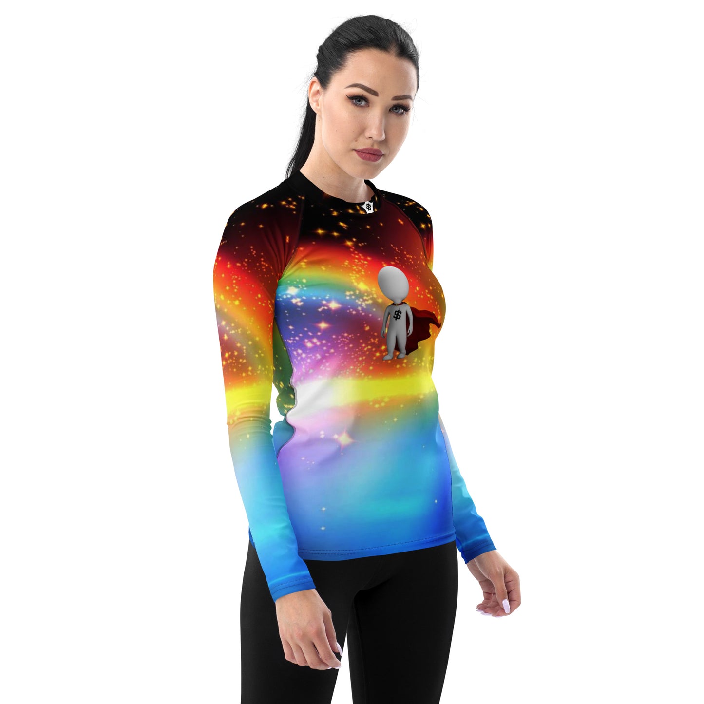 SUPA RAINBOW Women's Rash Guard