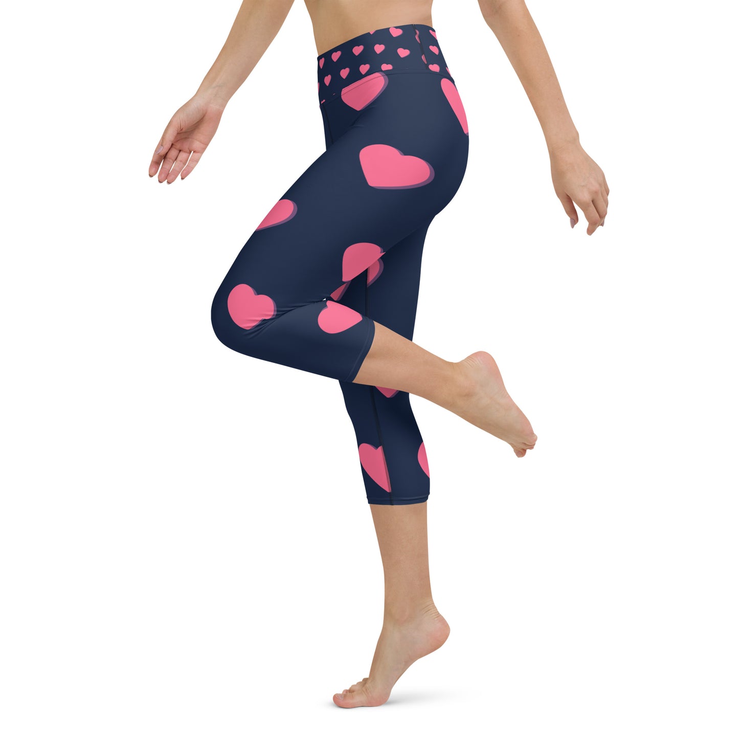 supa heart Yoga Capri Leggings