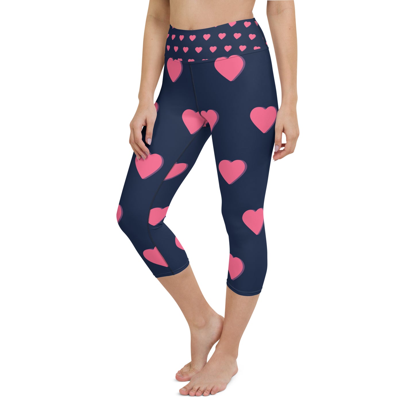 supa heart Yoga Capri Leggings