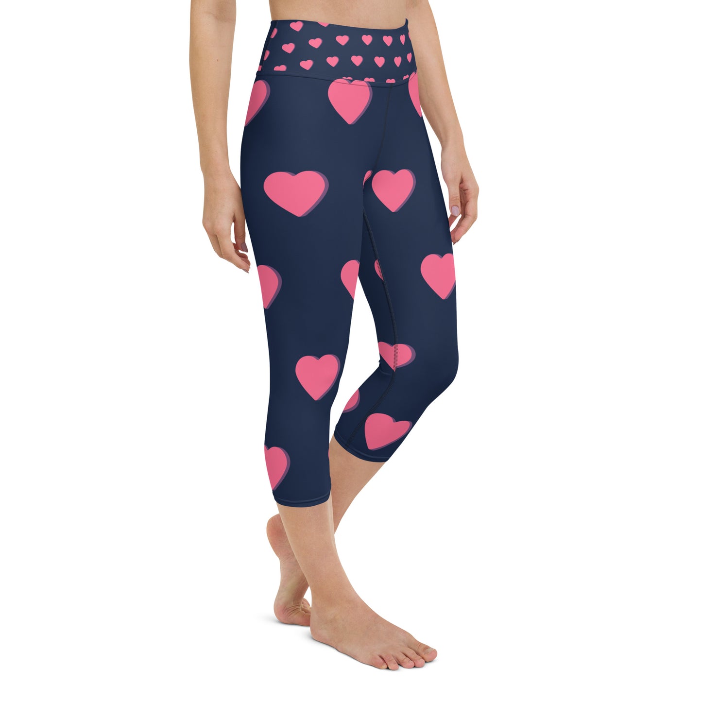 supa heart Yoga Capri Leggings