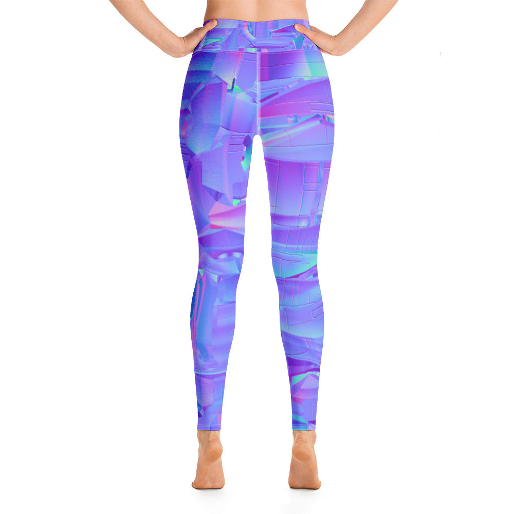 NEoN purple SuPeR MeSH Yoga Leggings