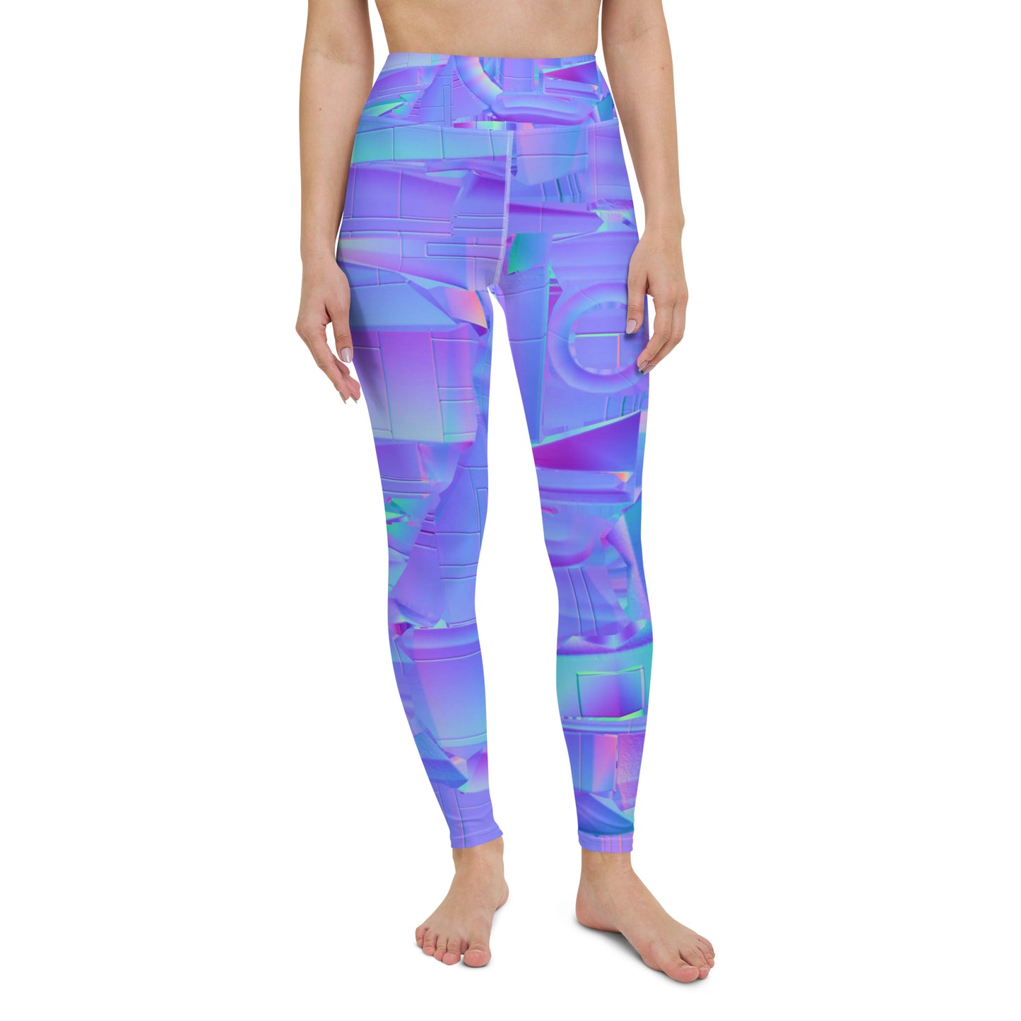 NEoN purple SuPeR MeSH Yoga Leggings
