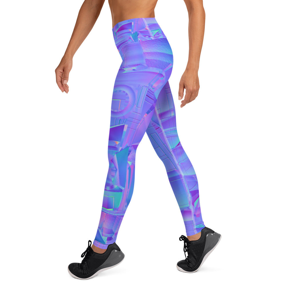 NEoN purple SuPeR MeSH Yoga Leggings