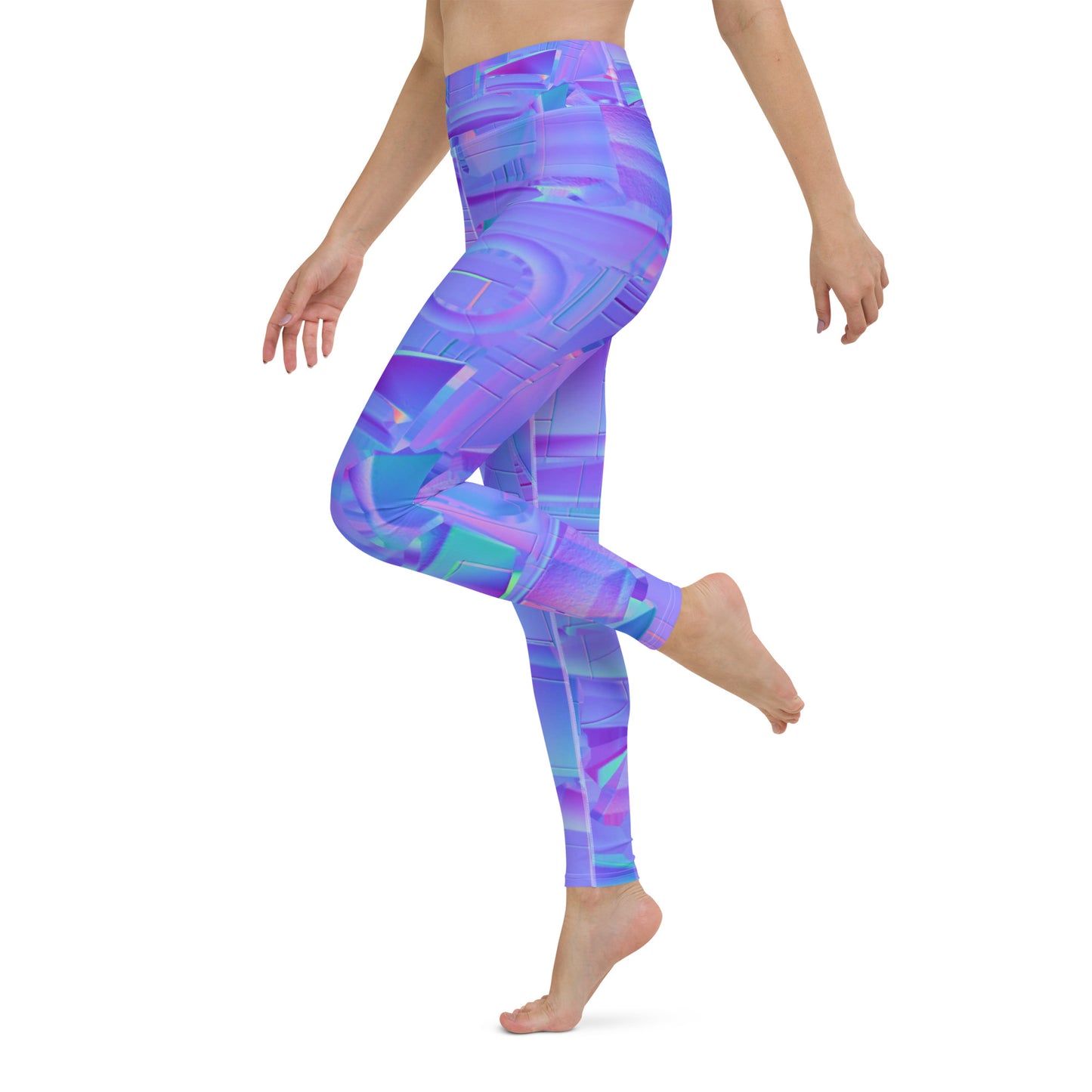NEoN purple SuPeR MeSH Yoga Leggings