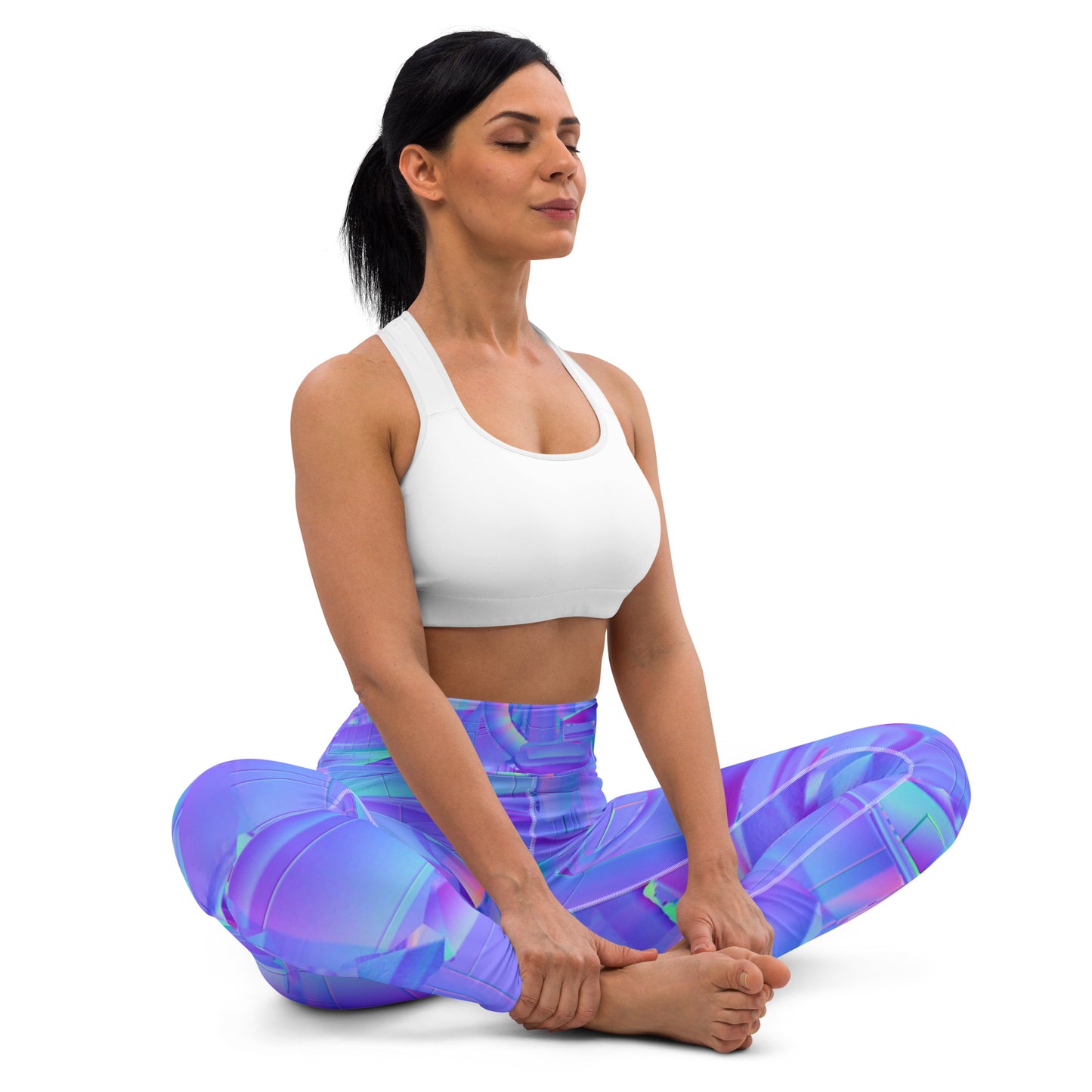 NEoN purple SuPeR MeSH Yoga Leggings
