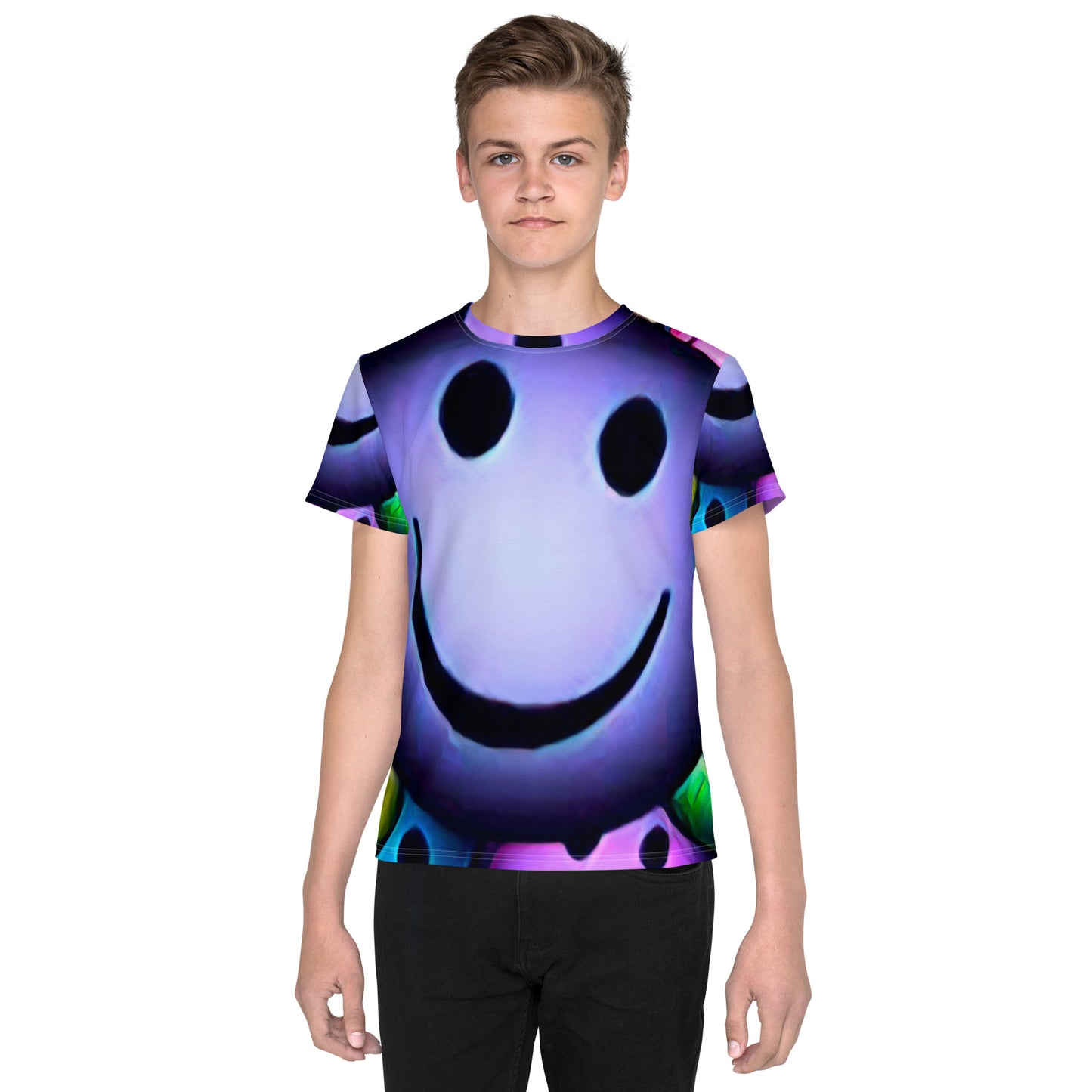 supa smile  Youth crew neck t-shirt