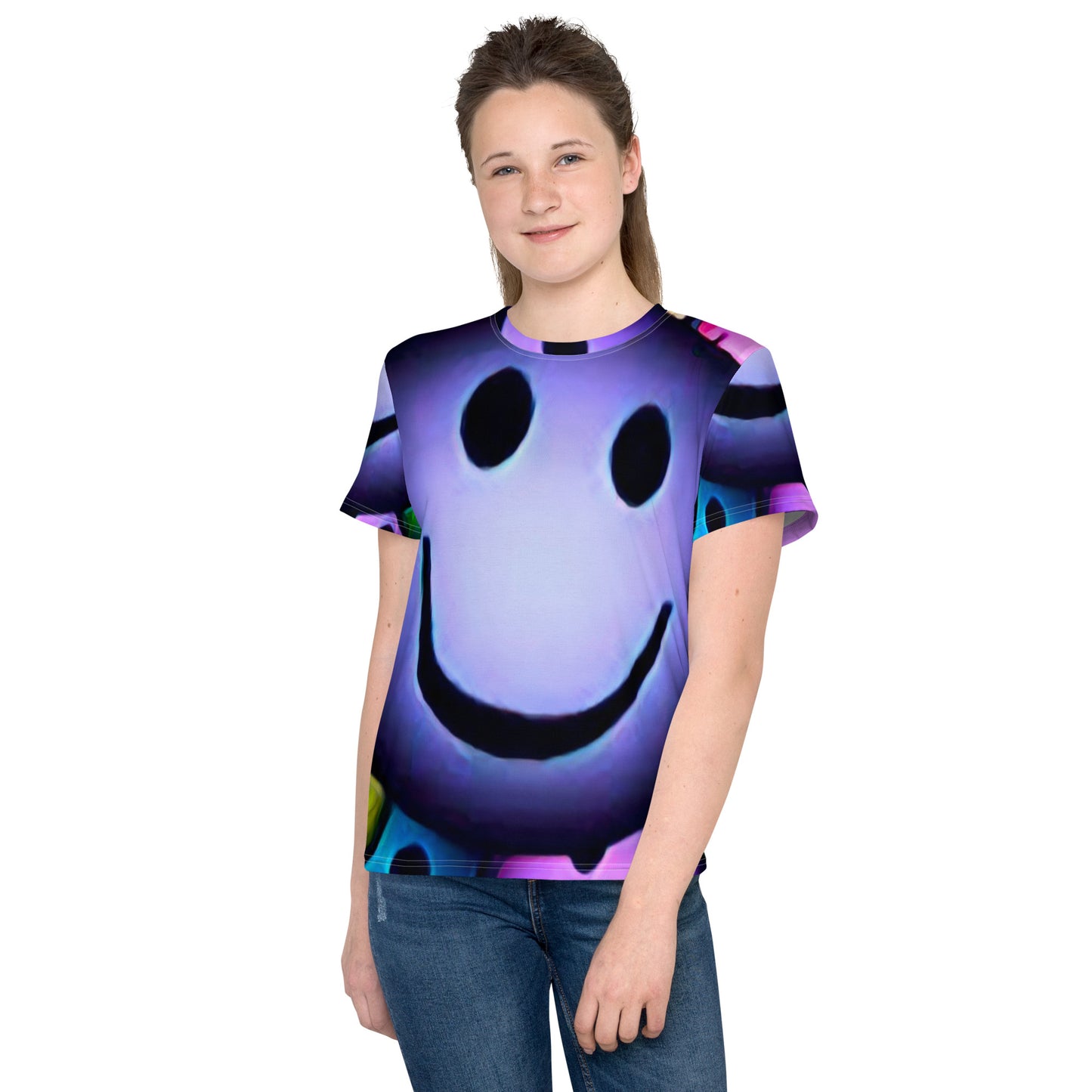 supa smile  Youth crew neck t-shirt