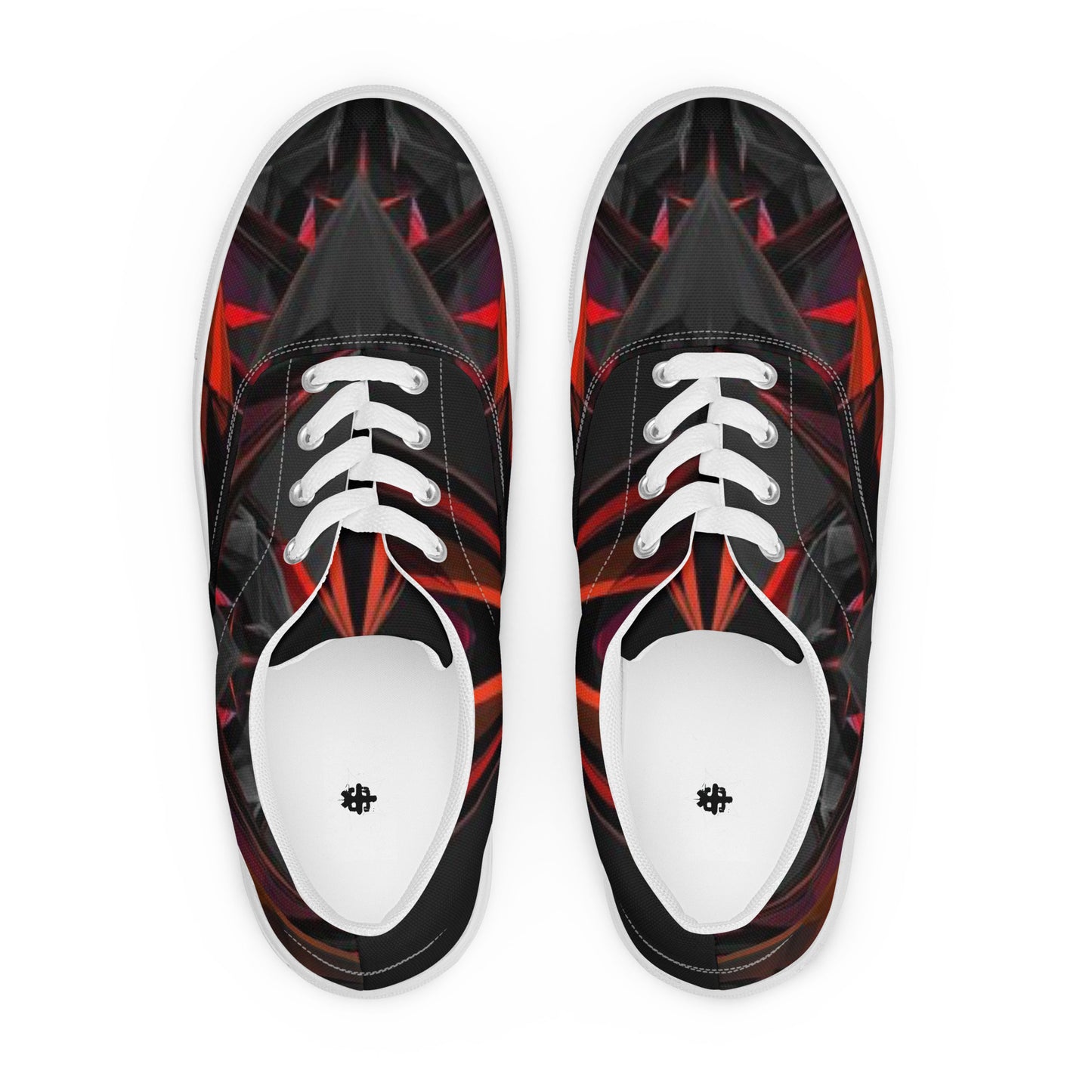 SUPER RED Men’s lace-up canvas shoes