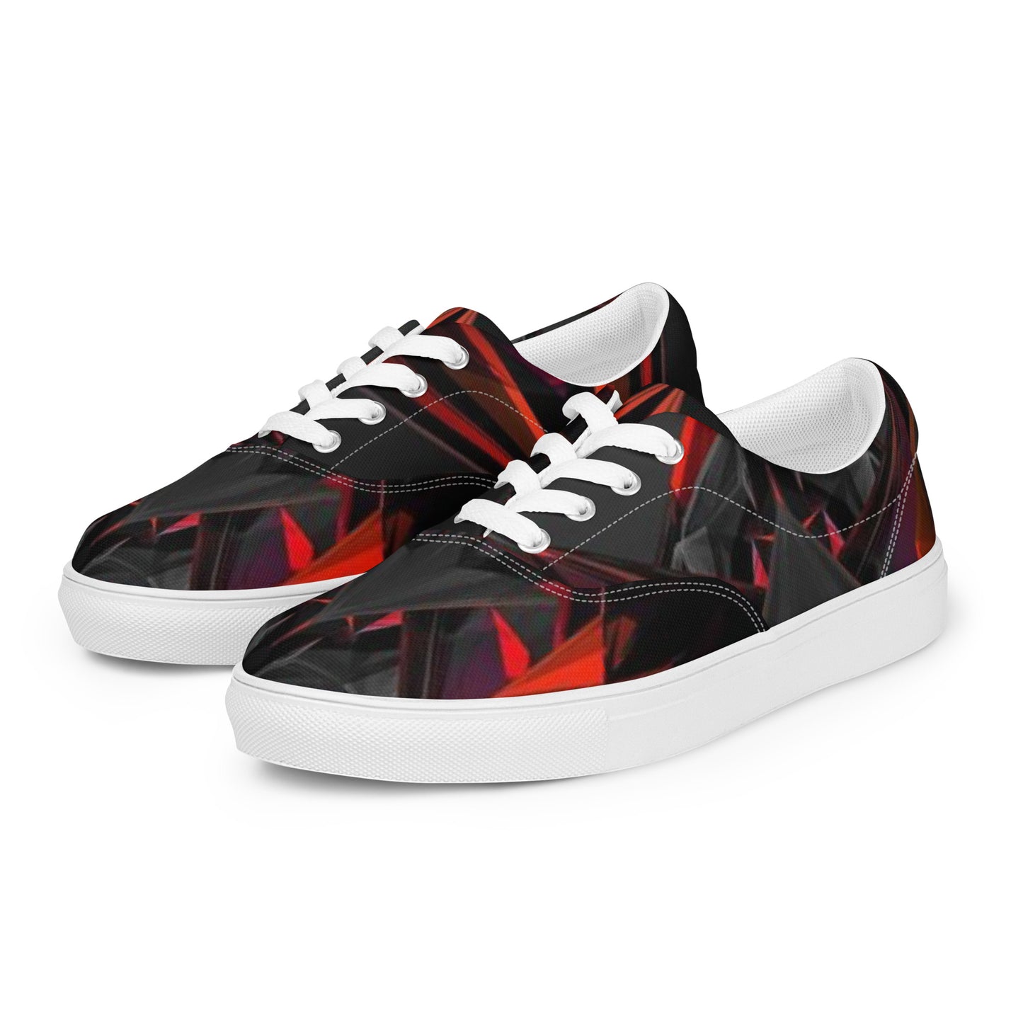 SUPER RED Men’s lace-up canvas shoes