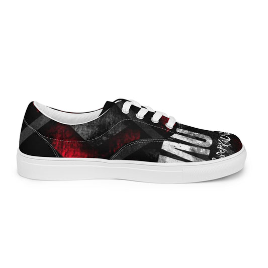 Super No loVE Men’s lace-up canvas shoes