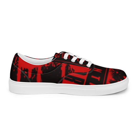 RED LYRIC Men’s lace-up canvas shoes