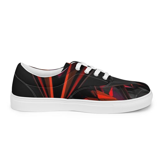 SUPER RED Men’s lace-up canvas shoes