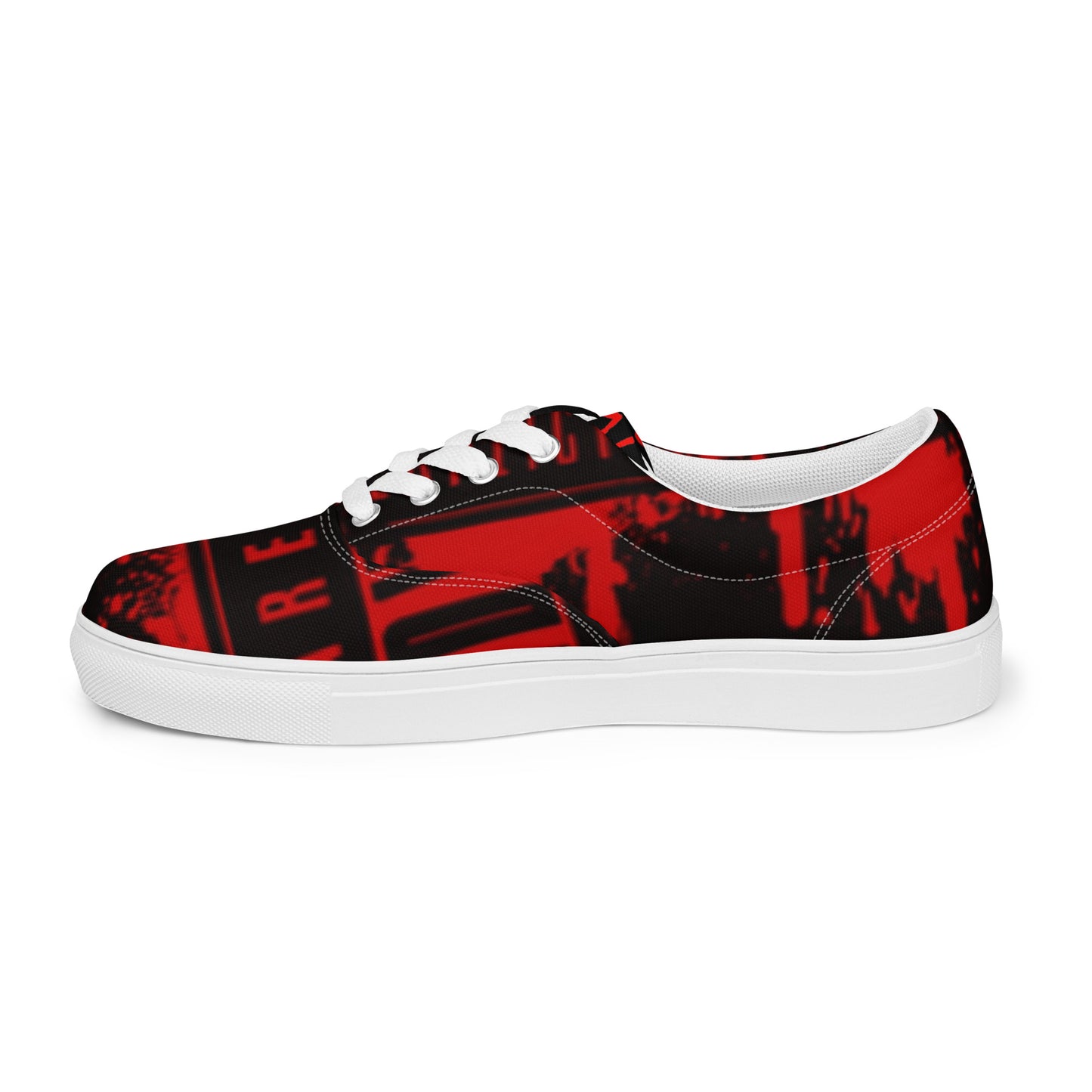 RED LYRIC Men’s lace-up canvas shoes