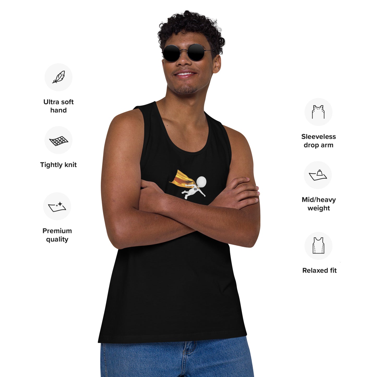 SuPeRKiDViCiouZ MEN'S premium tank top