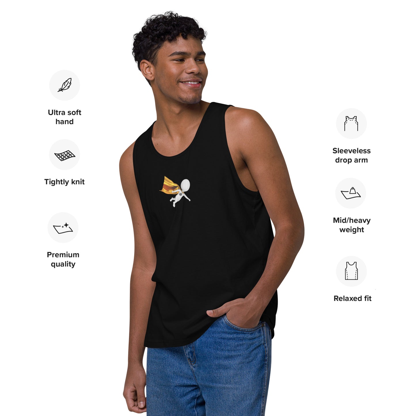 SuPeRKiDViCiouZ MEN'S premium tank top